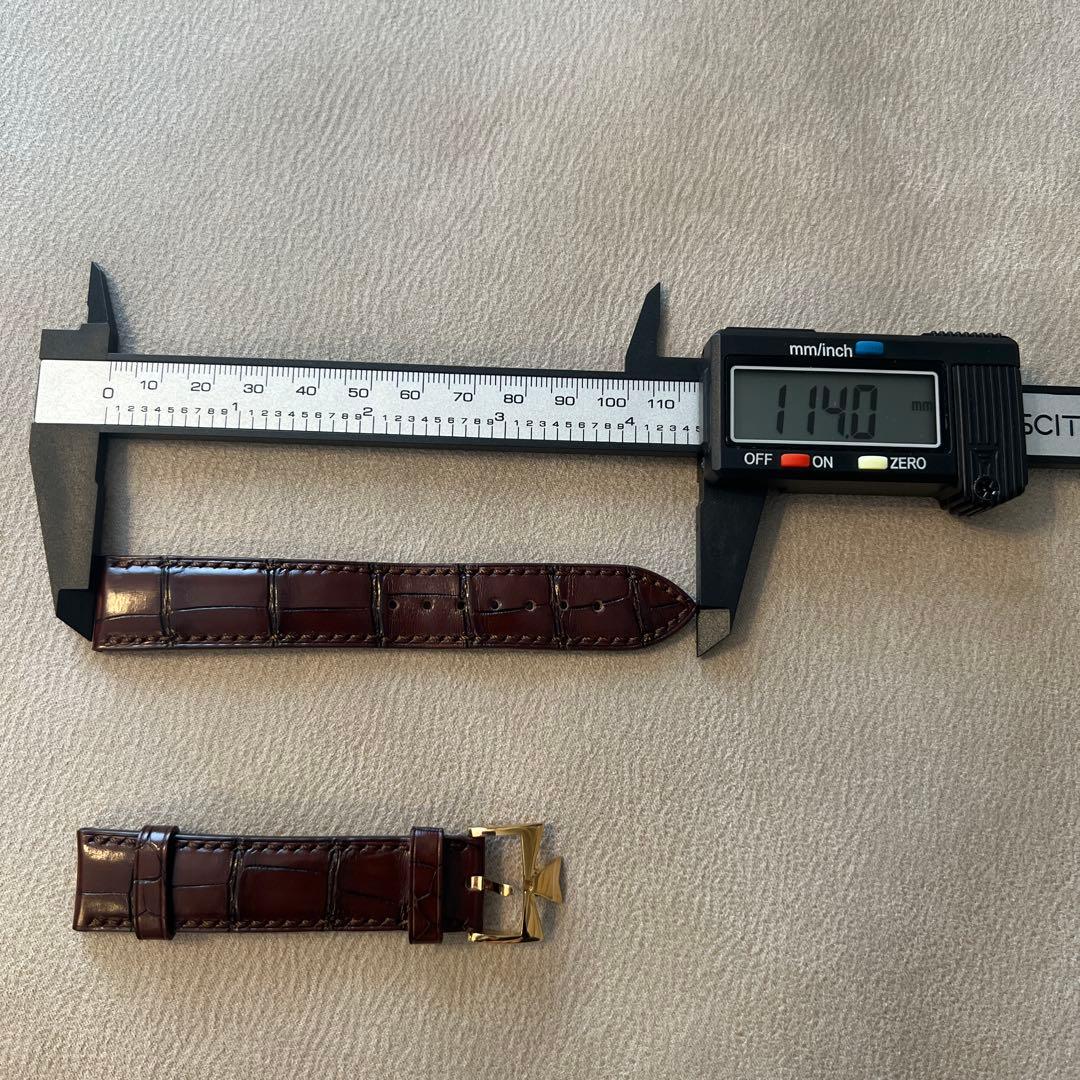 ヴァシュロンコンスタンタン　ブラウンレザーベルト ゴールドバックル