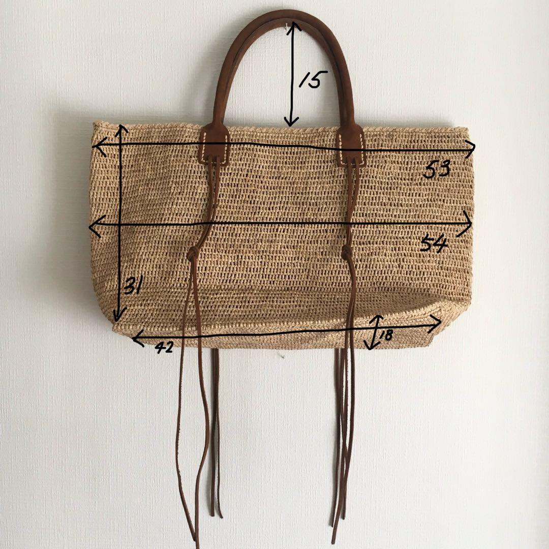 Sans Arcidet サンアルシデ ラフィア トートバッグ カゴバッグ