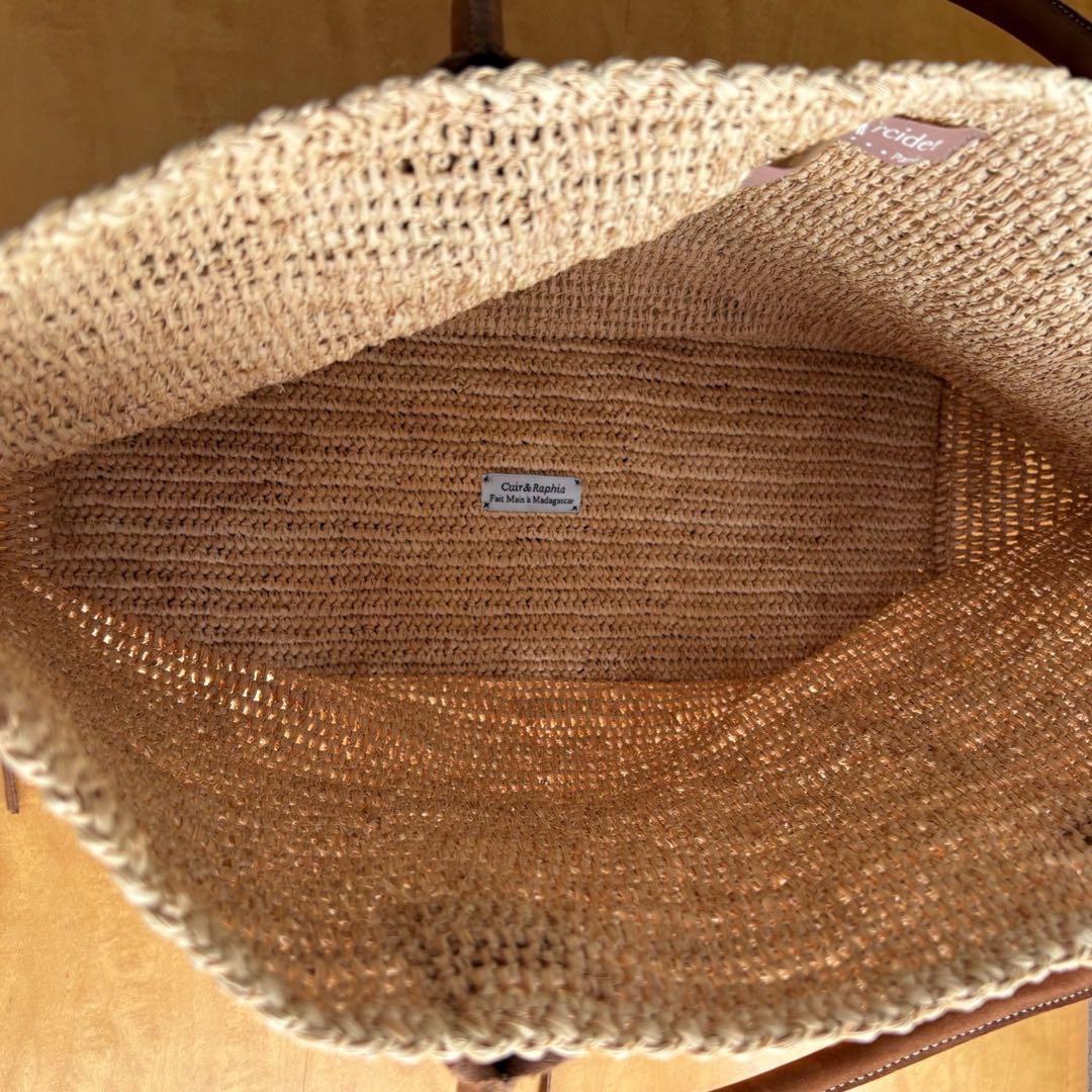 Sans Arcidet サンアルシデ ラフィア トートバッグ カゴバッグ