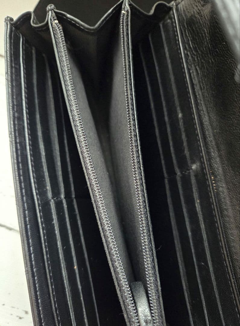 CHANEL　BOY CHANEL　 ブラック キルティング 長財布