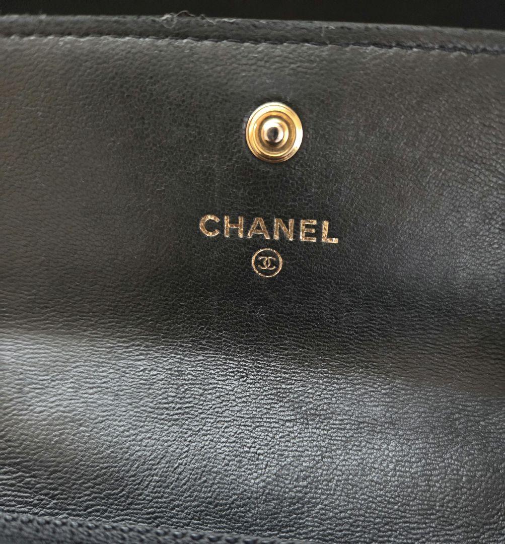 CHANEL　BOY CHANEL　 ブラック キルティング 長財布