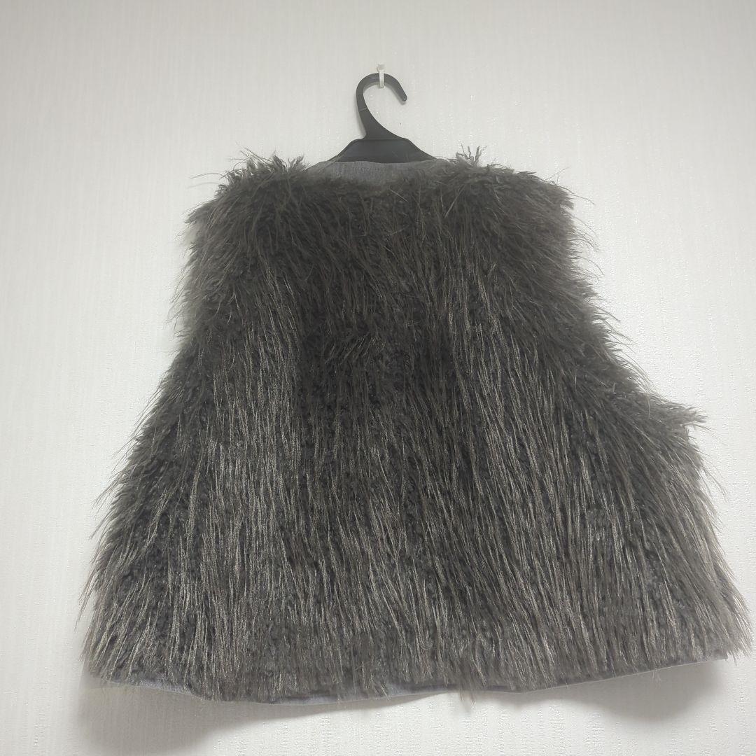 CYAN tokyo ミックスファージップベスト　グレー