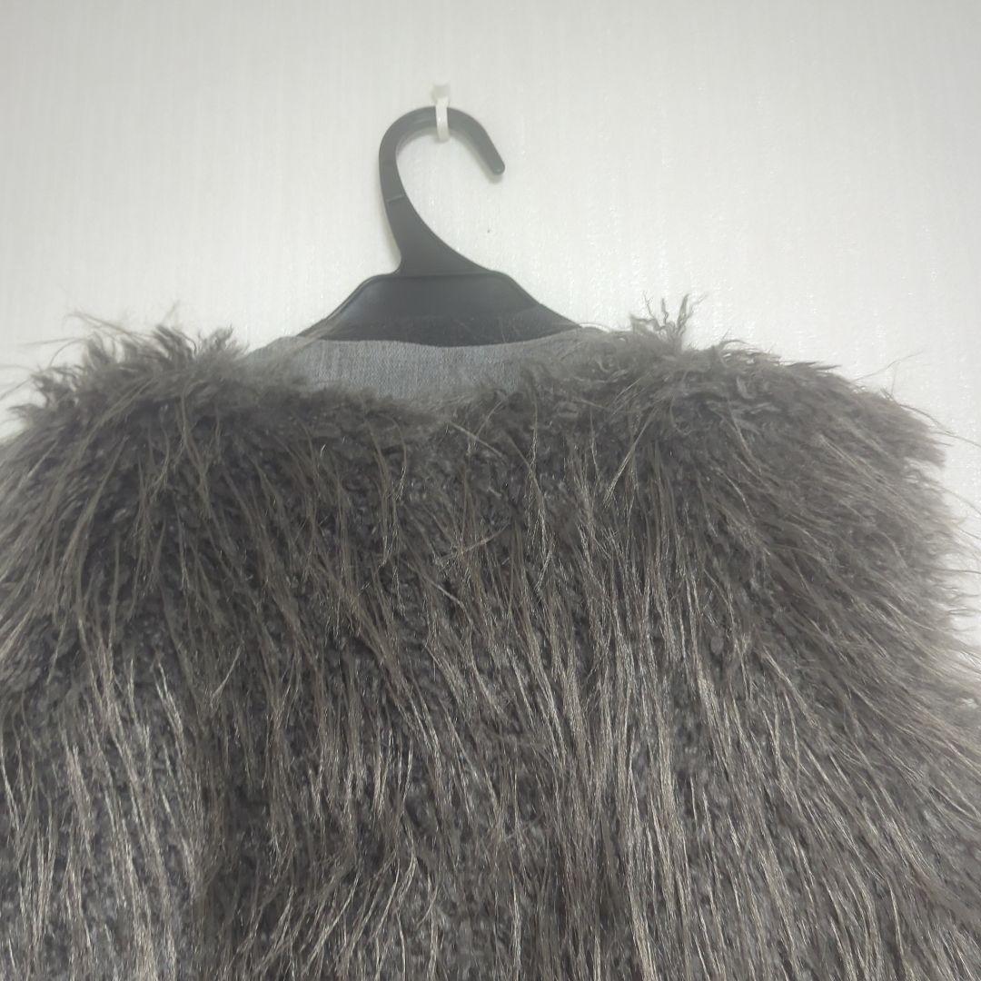 CYAN tokyo ミックスファージップベスト　グレー