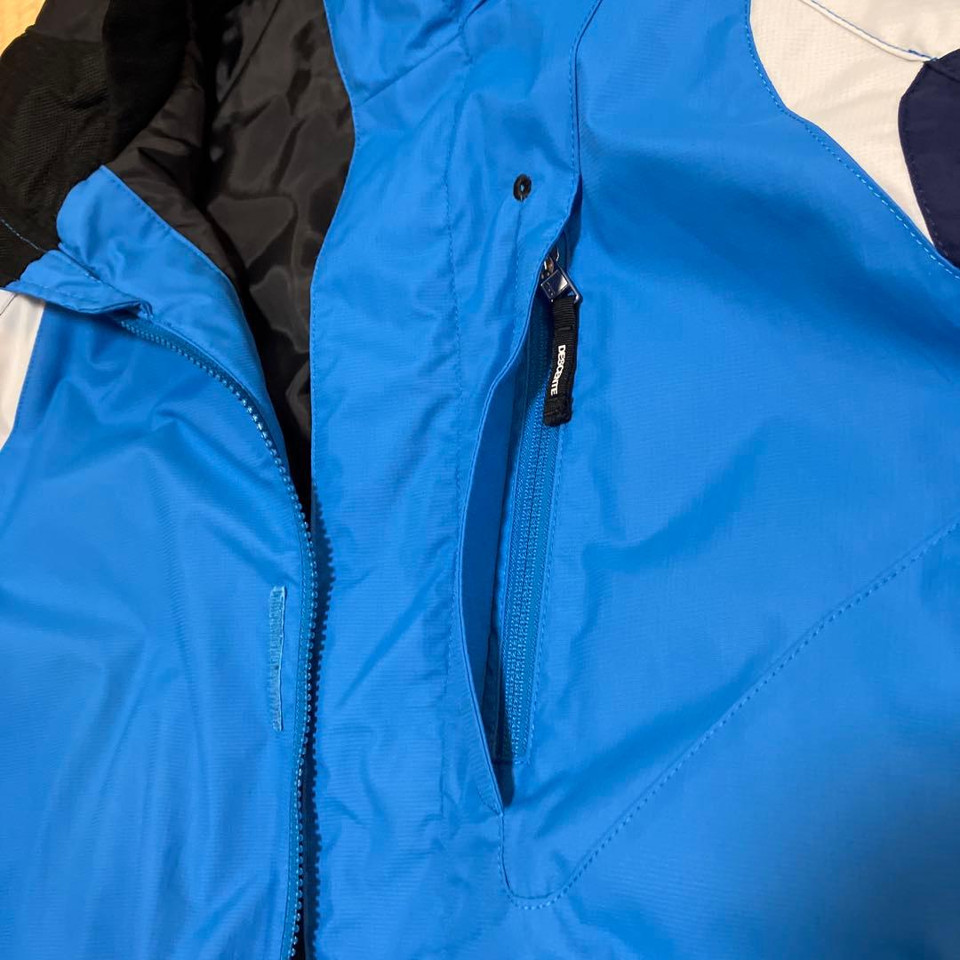 DESCENTE スキー スノーボードウェア 上下セット 男性用 青