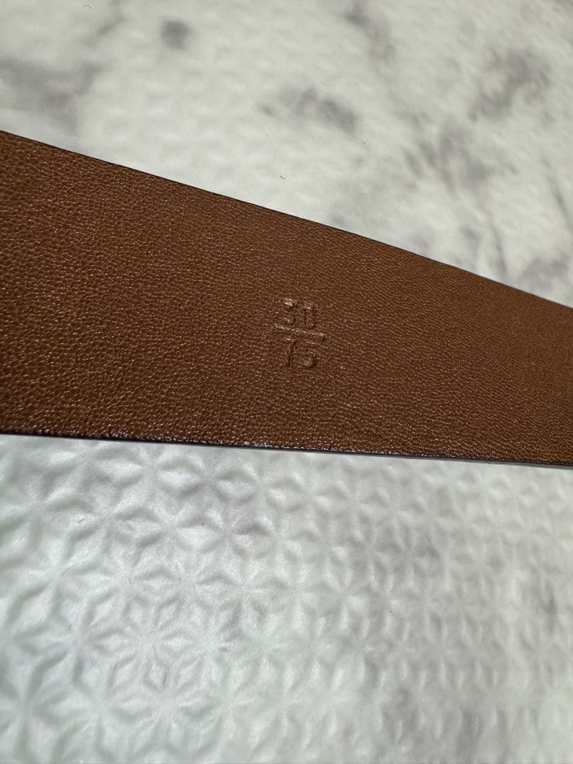 miu miu ブラウン ベルト 75