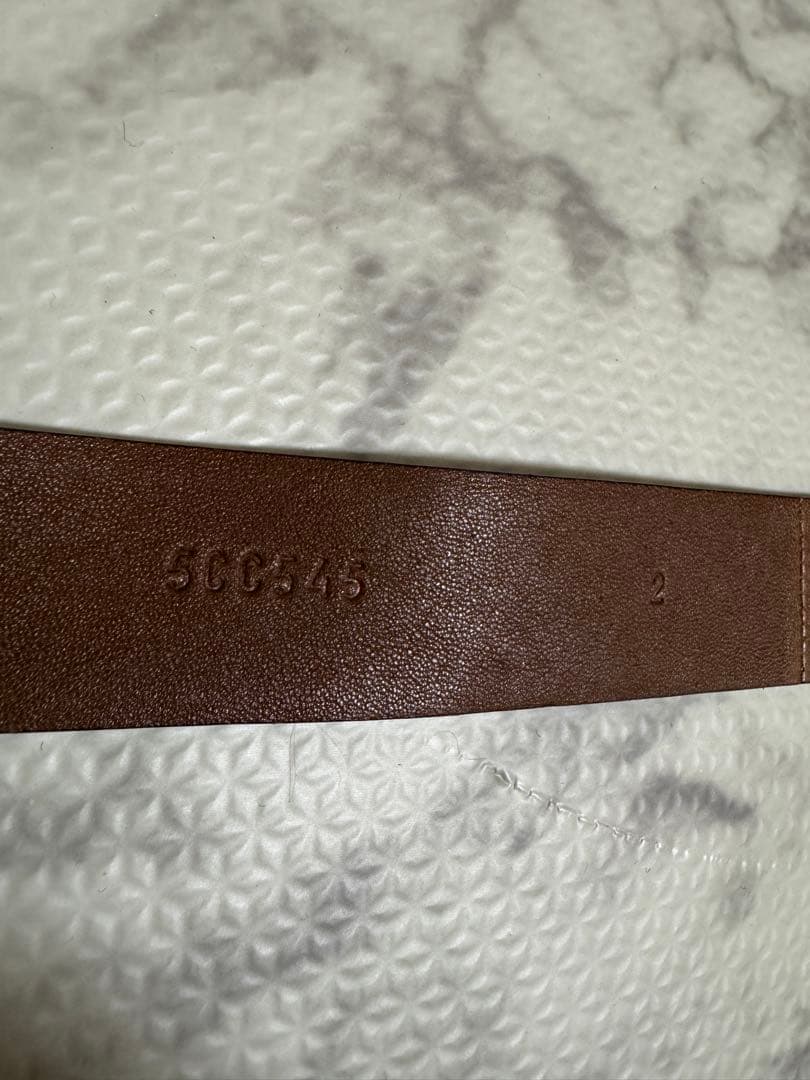 miu miu ブラウン ベルト 75