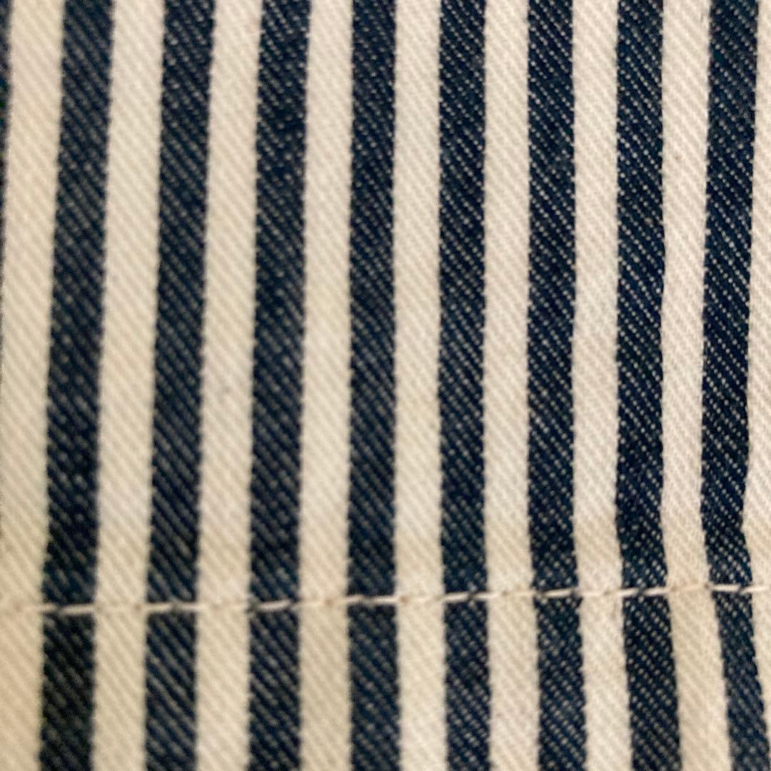 【Pherrow's 】ネイビー ストライプ カバーオール 42（XL）