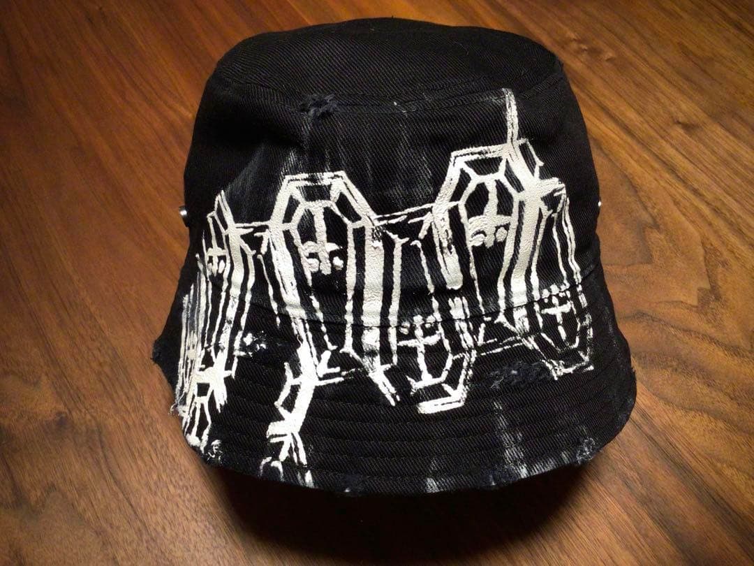 CVTVLIST STENCIL BUKET HAT”BLACK×WHITE\"