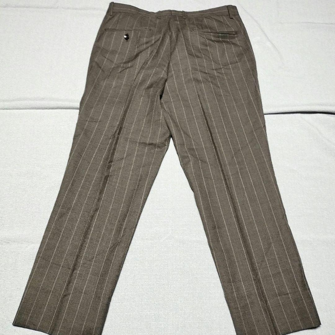 イタリア生地CANONICO スーツセレクト AB6 ブラウンストライプスーツ