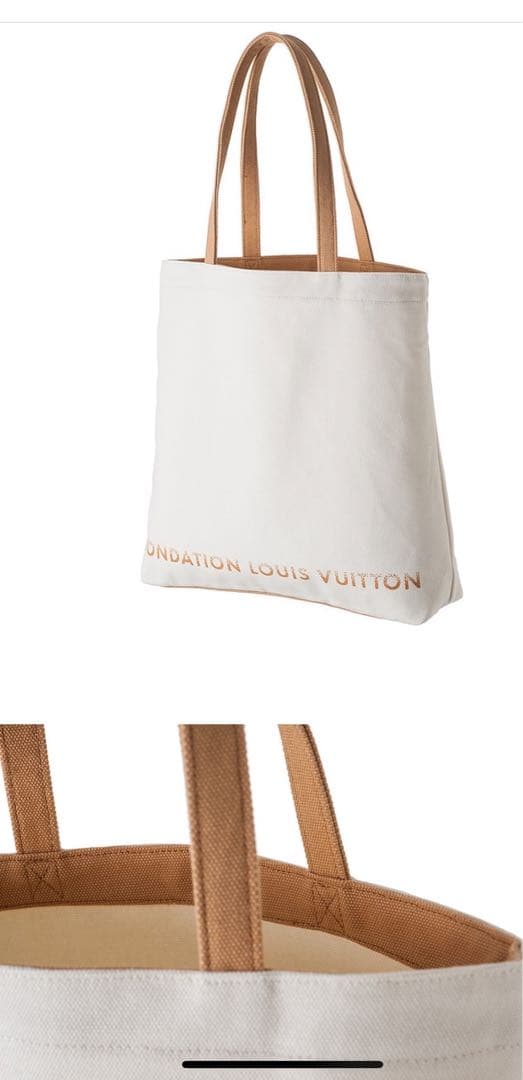 FONDATION LOUIS VUITTON トートバッグ ホワイト