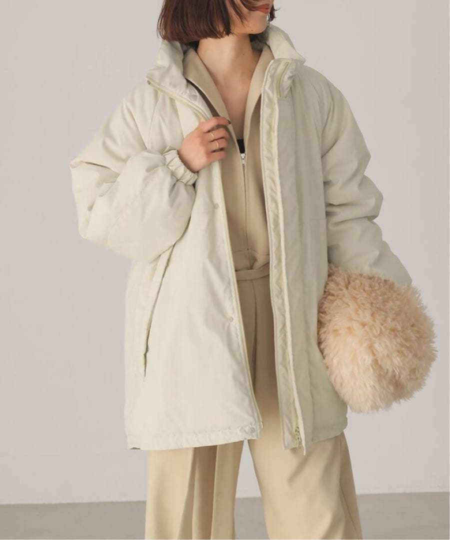 【SLOBE IENA】ウォッシャブル中綿モンスターパーカーブルゾン 38