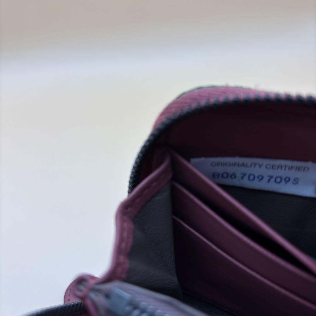 ②◆正規品◆ボッティガヴェネタイントレチャート ラウンドファスナー長財布グリーン