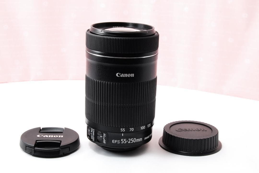 〓望遠STM付〓キヤノン EF-S 55-250mm F4-5.6 IS STM