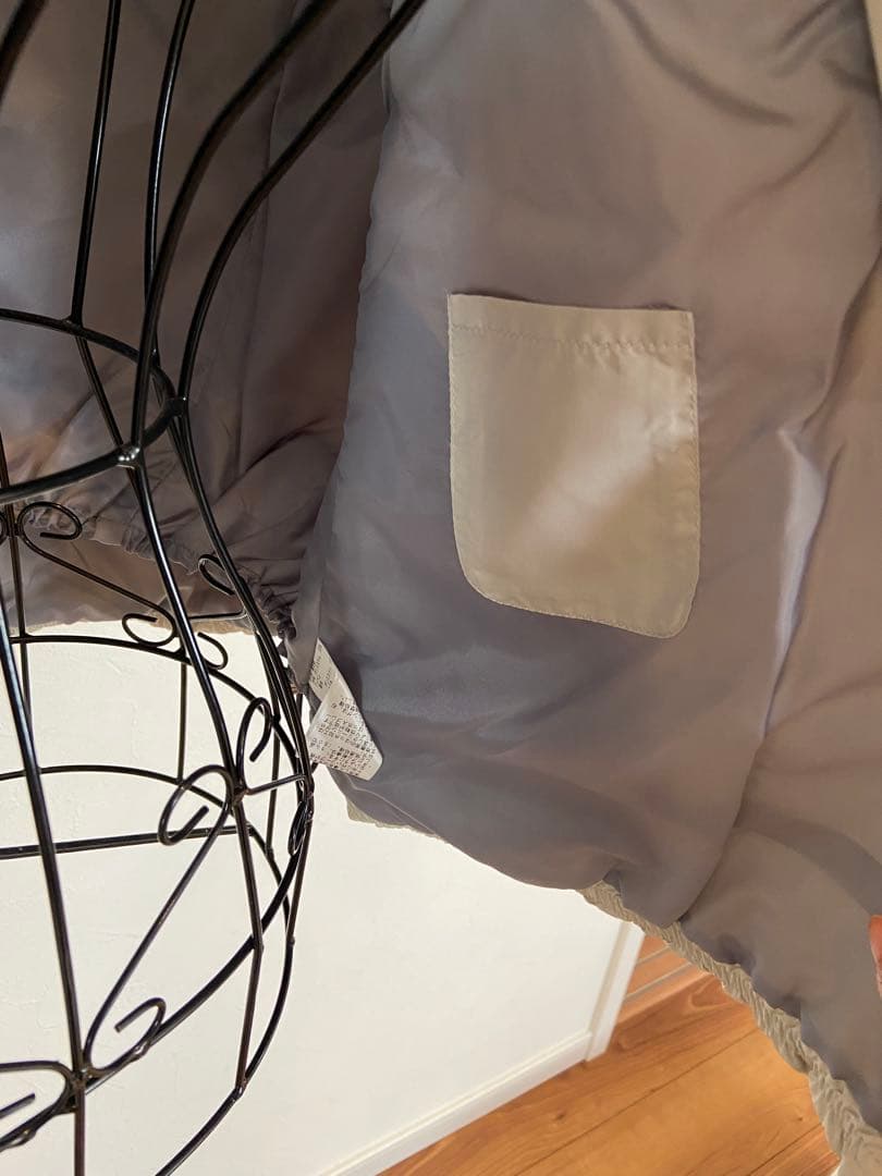 【新品】ヒールクリーク　グレー ショートスリーブ ダウンジャケット