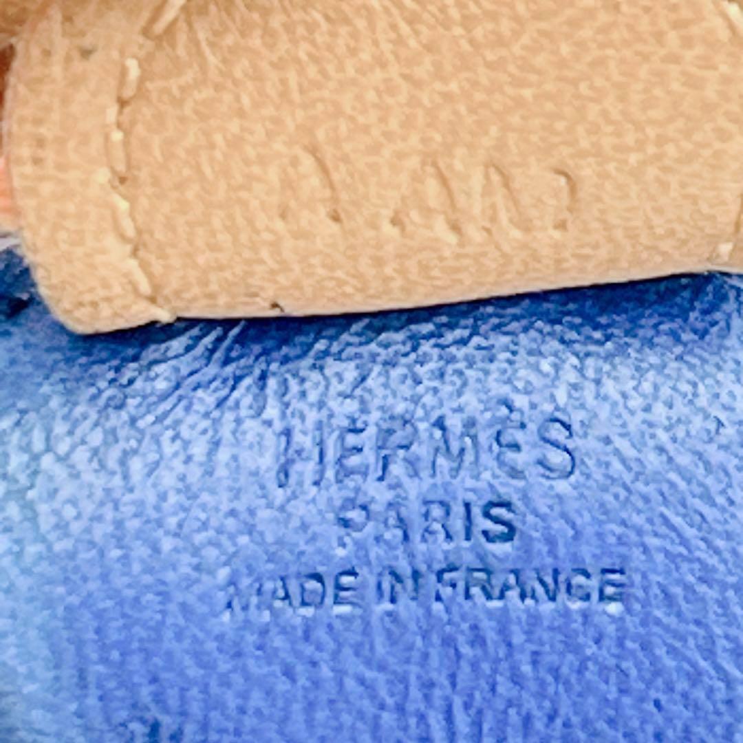 【極稀少】HERMES ロデオPM バッグチャーム ネイビー パープル ブラウン