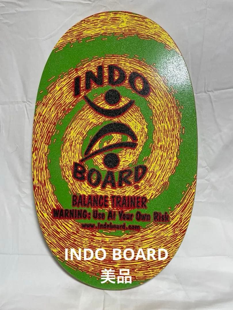 INDO BOARD バランスボード Swirl柄 専用ローラー付 美品