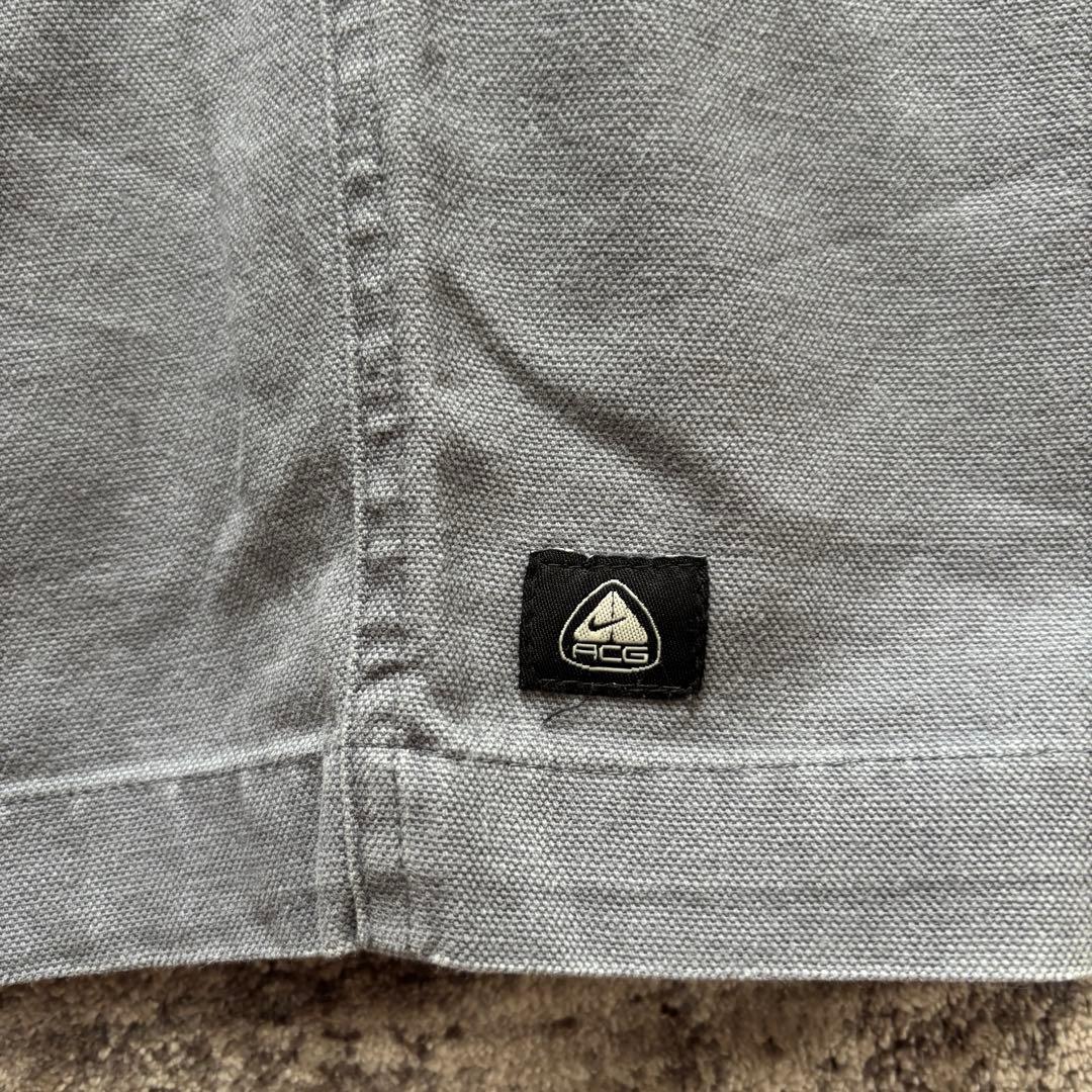 00s nike acg ダック地 ダブルニー ワークパンツ アイスグレー