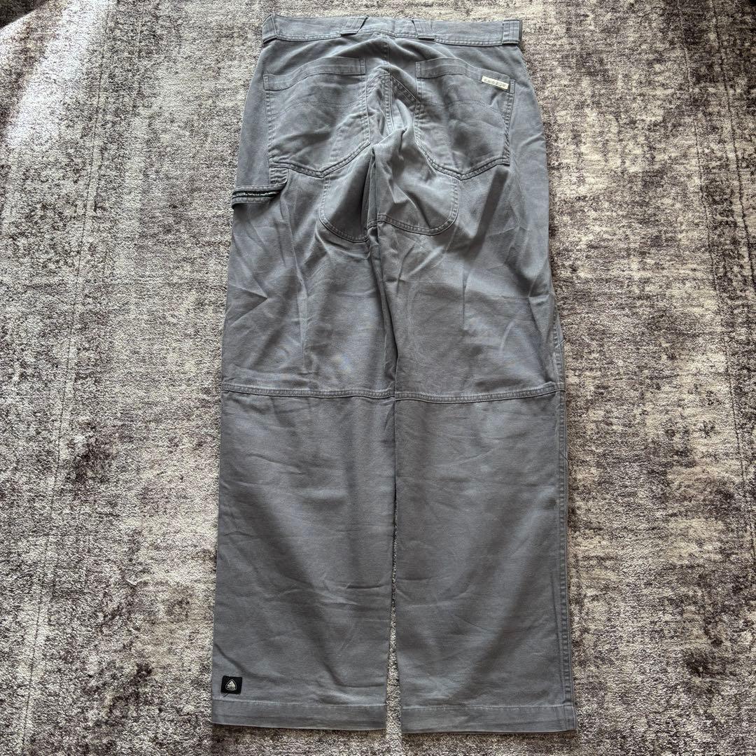 00s nike acg ダック地 ダブルニー ワークパンツ アイスグレー