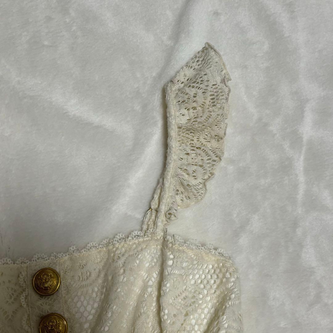 LIZ LISA リズリサ　キャミワンピース　ビックリボン　金ボタン　y2k