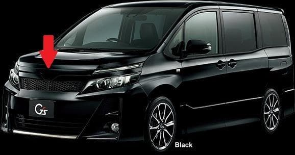 80系ヴォクシー前期に☆ G's採用 純正 ボンネットフードモール　202 黒