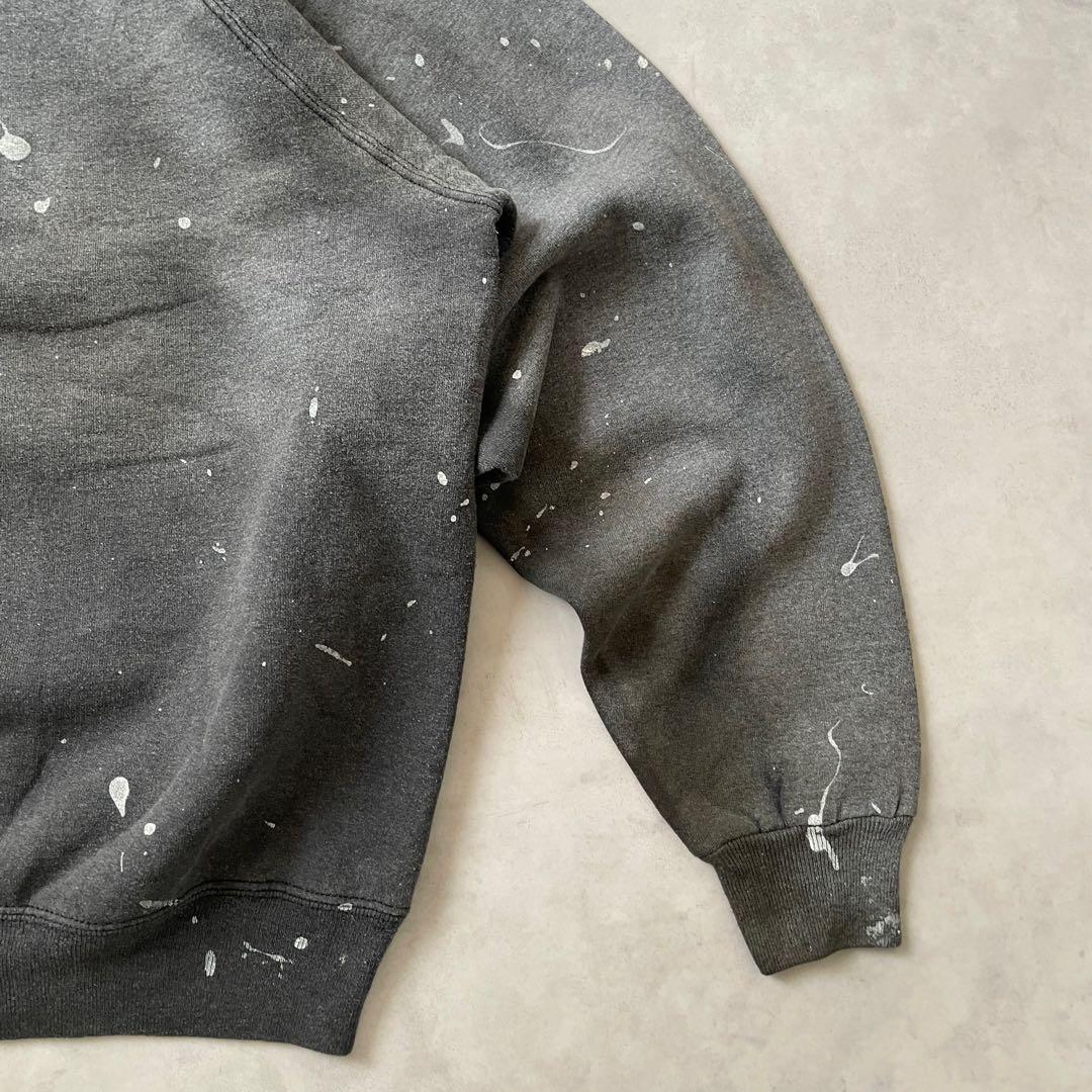 90s Hanes フェードスウェット　襤褸　ブラックフェード