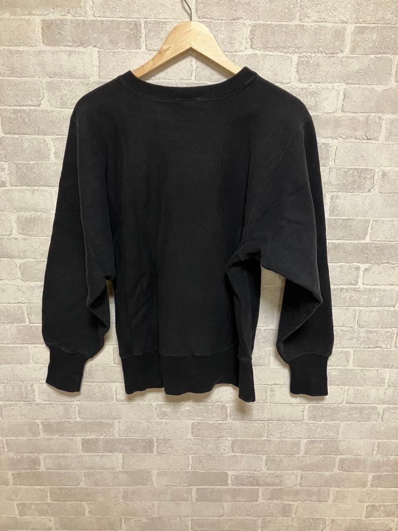 90s ビンテージ チャンピオン　リバースウィーブ　刺繍タグ　USA製　ブラック