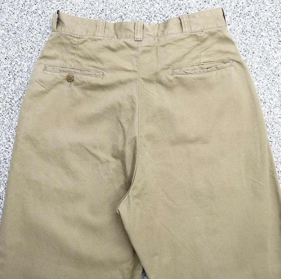 極美 W31 米軍実物 60s ARMY チノパン ベトナム戦争 ③