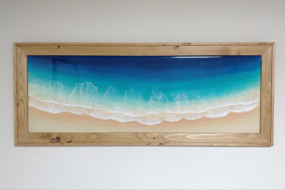 レジンアート(OkinawaBlue・Frametype・1000×400・1)