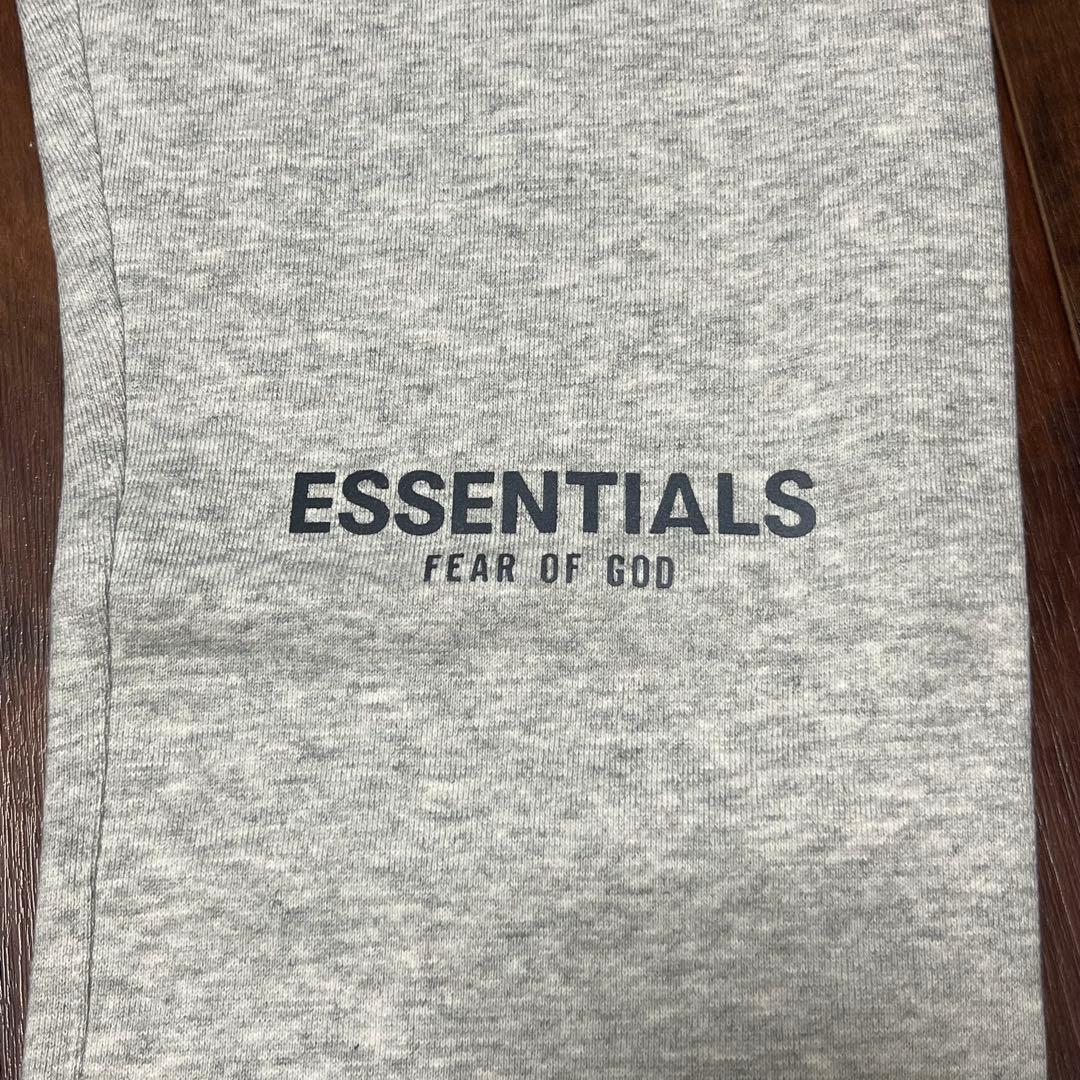 fog essentials スウェットパンツ　グレー　反射フォント　裏起毛