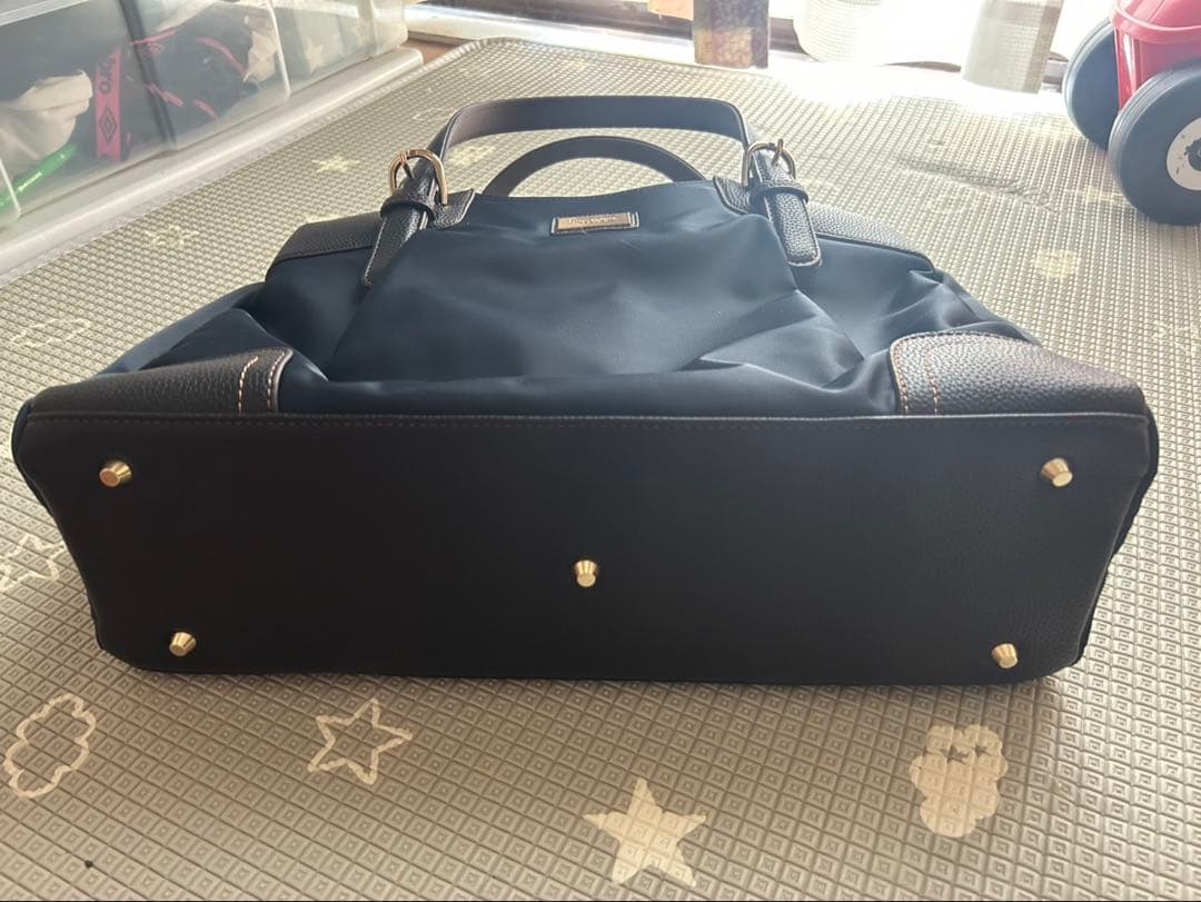 目々澤鞄 大容量ナイロントートバッグ ビジネス 肩掛けショルダー PC