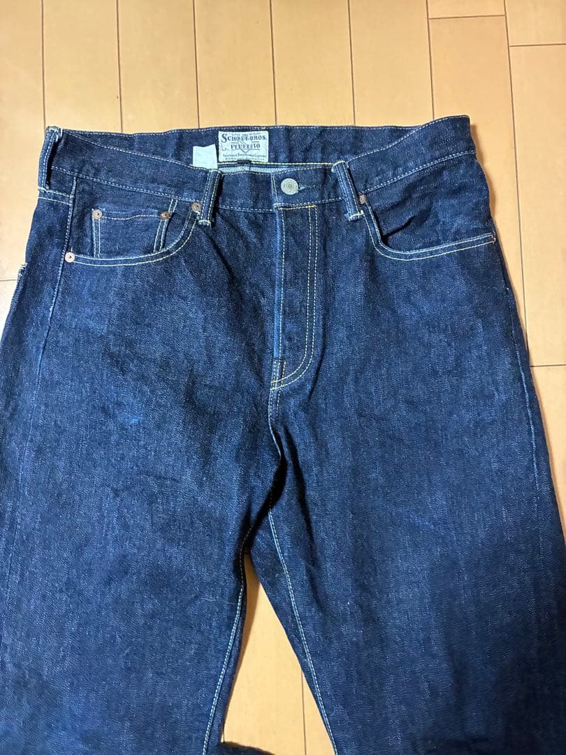 schott デニムパンツ　デニム　復刻　対戦モデル　ボタンフライ　ショット