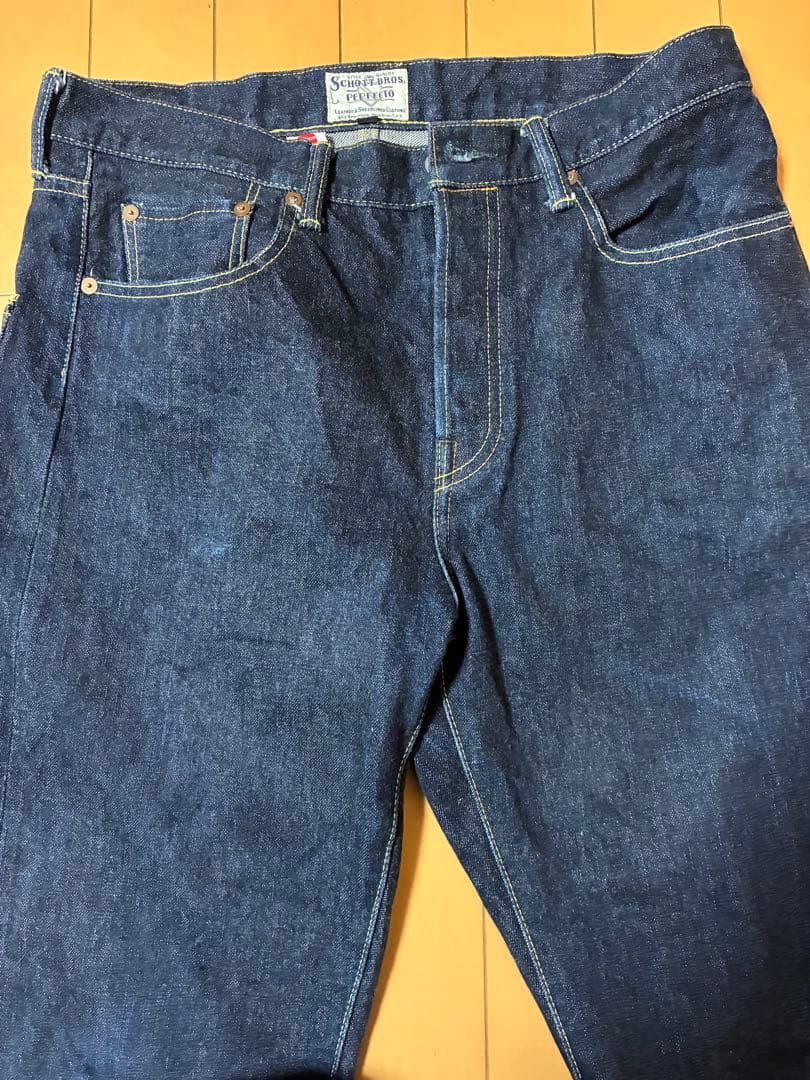 schott デニムパンツ　デニム　復刻　対戦モデル　ボタンフライ　ショット