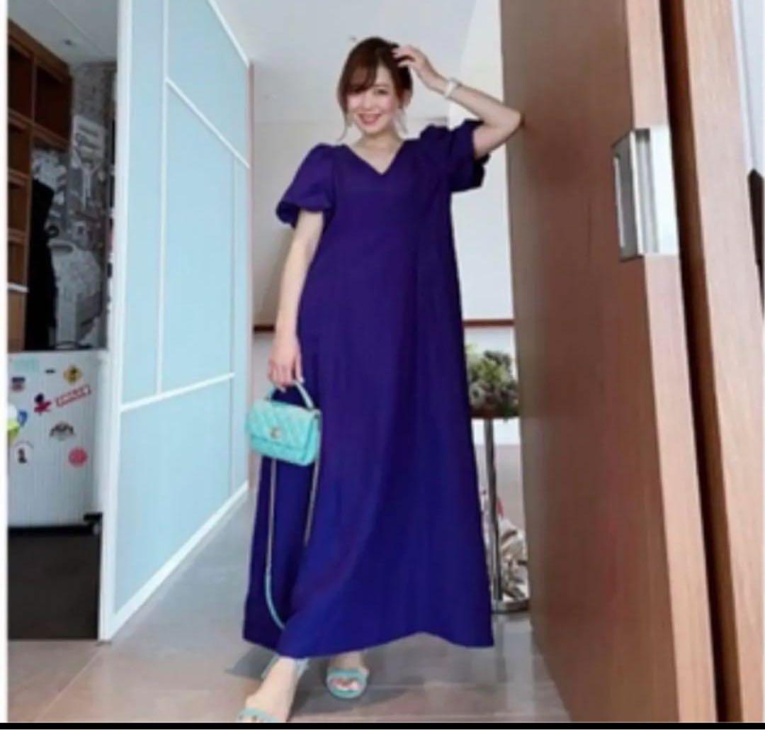 イデアルーチェ　リネンパフワンピース