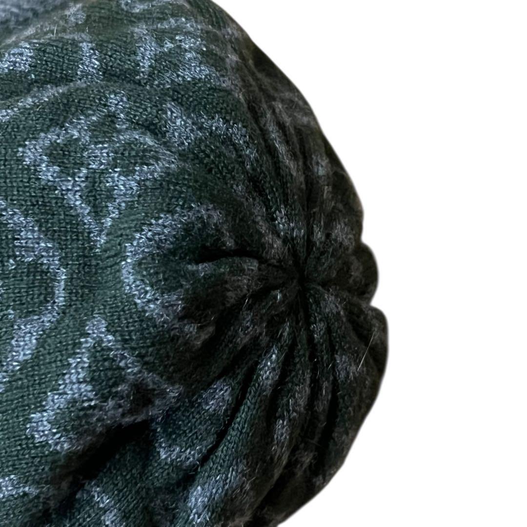 美品 ルイヴィトン モノグラム ボネスキーニット カシミア100% 希少グレー