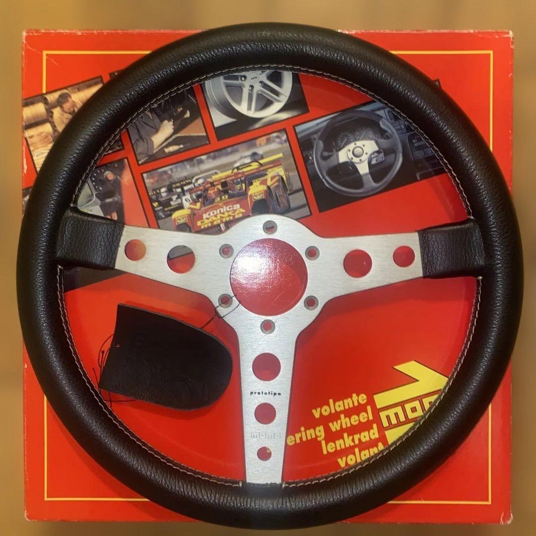 絶版 フラット MOMO プロトティーポ ステアリング 36Φ 旧車