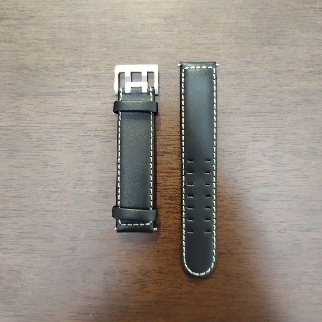 HAMILTON カーキ アビエーション 純正レザーベルト 20mm 尾錠