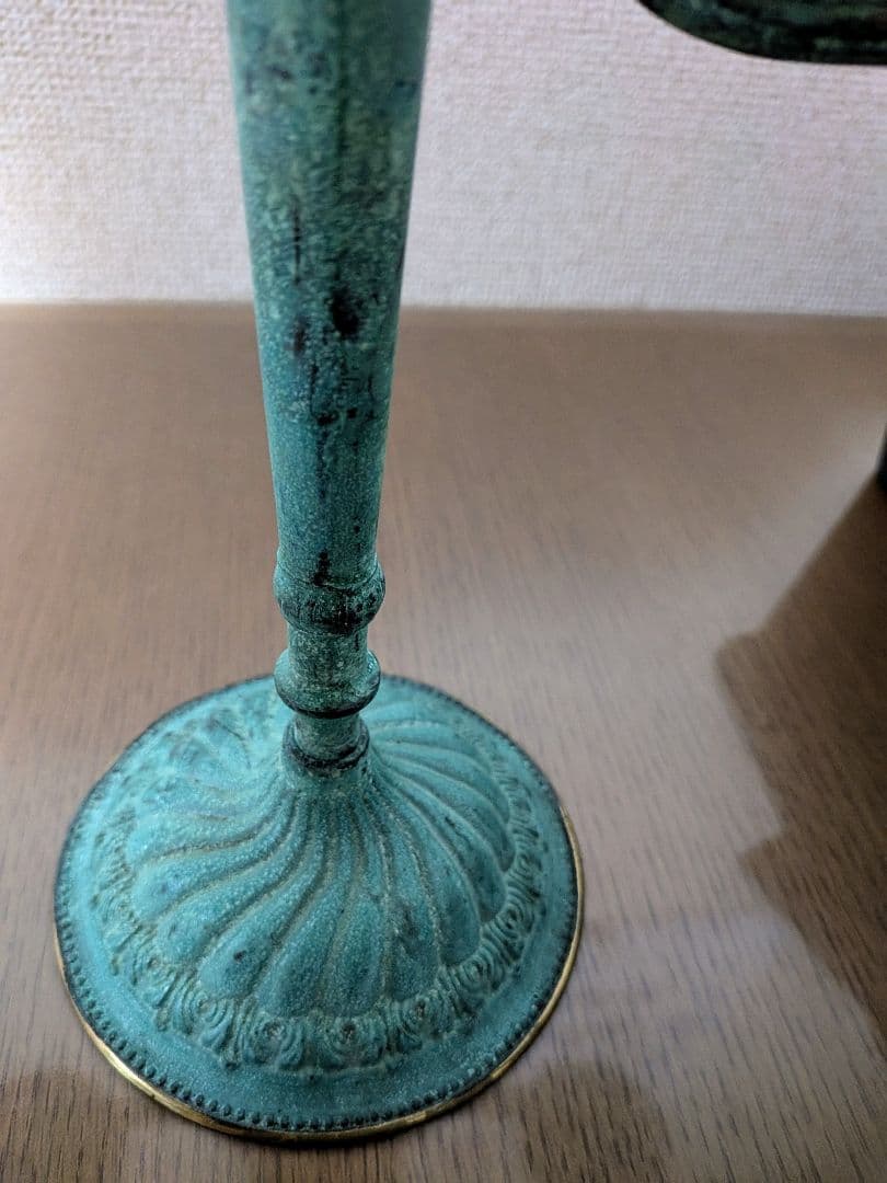 燭台　青銅色 3本アーム 　キャンドルホルダー　イタリアで購入　アンティーク雑貨