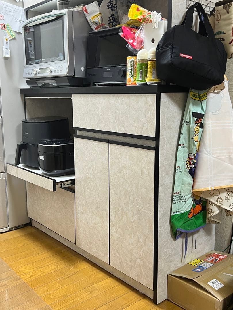 【みこたろすページ】【大川家具】　キッチンボード　美品