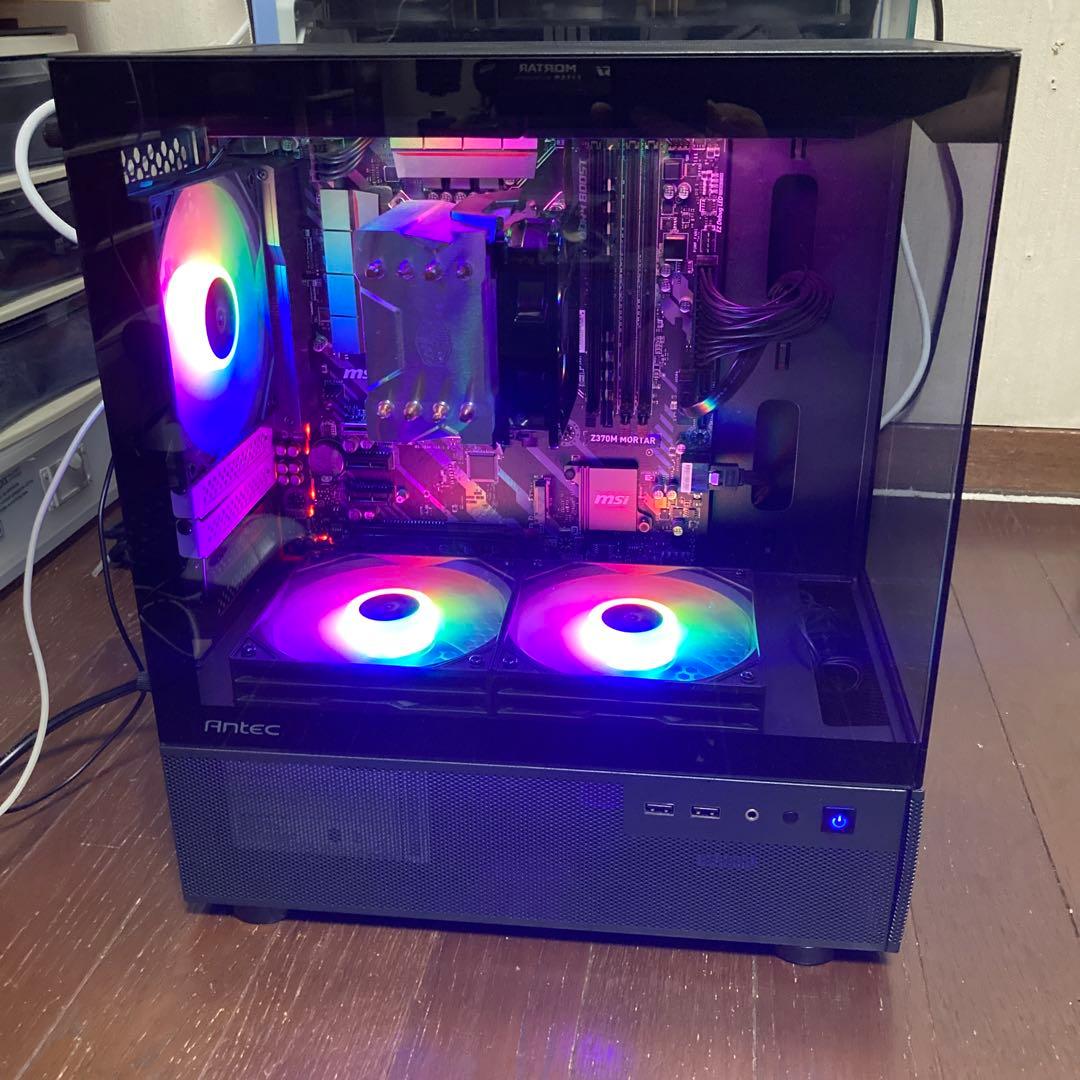 MSI MORTAR Z370M ANTEC CX200M デスクトップPC