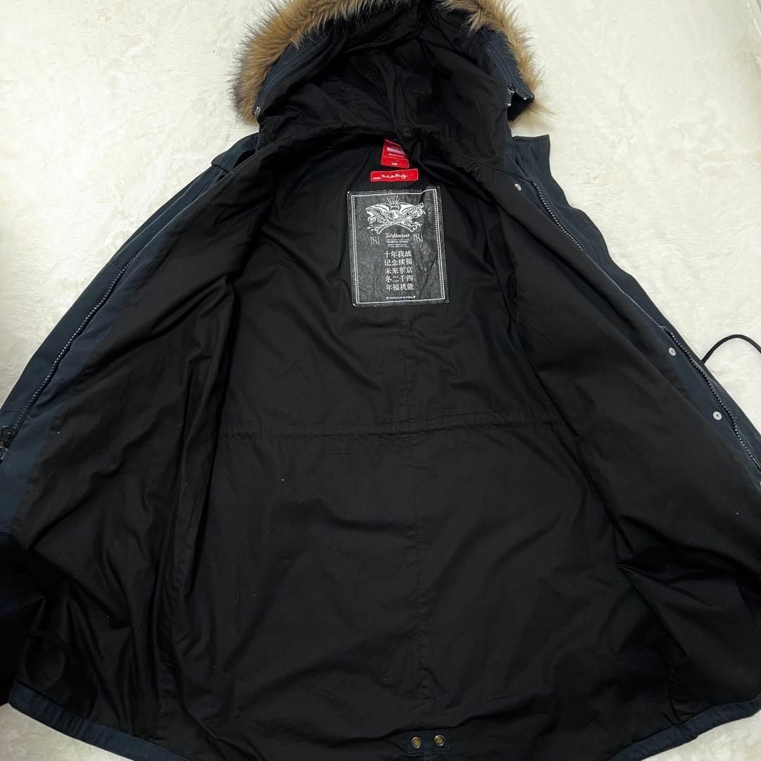 【にや】ネイバーフッド✨️10周年記念　モッズコート　ファー　取り外しフード