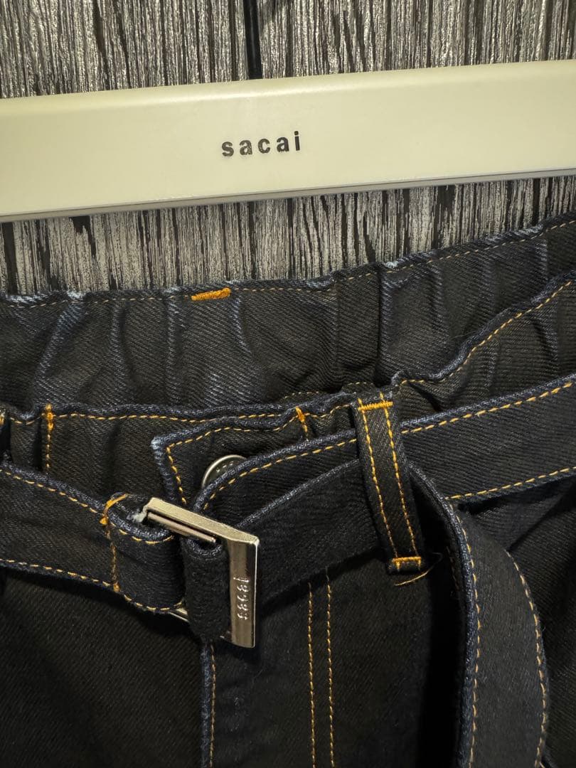 断*中様 Sacai (サカイ) BELTEED BAGGY FLAIR DEN