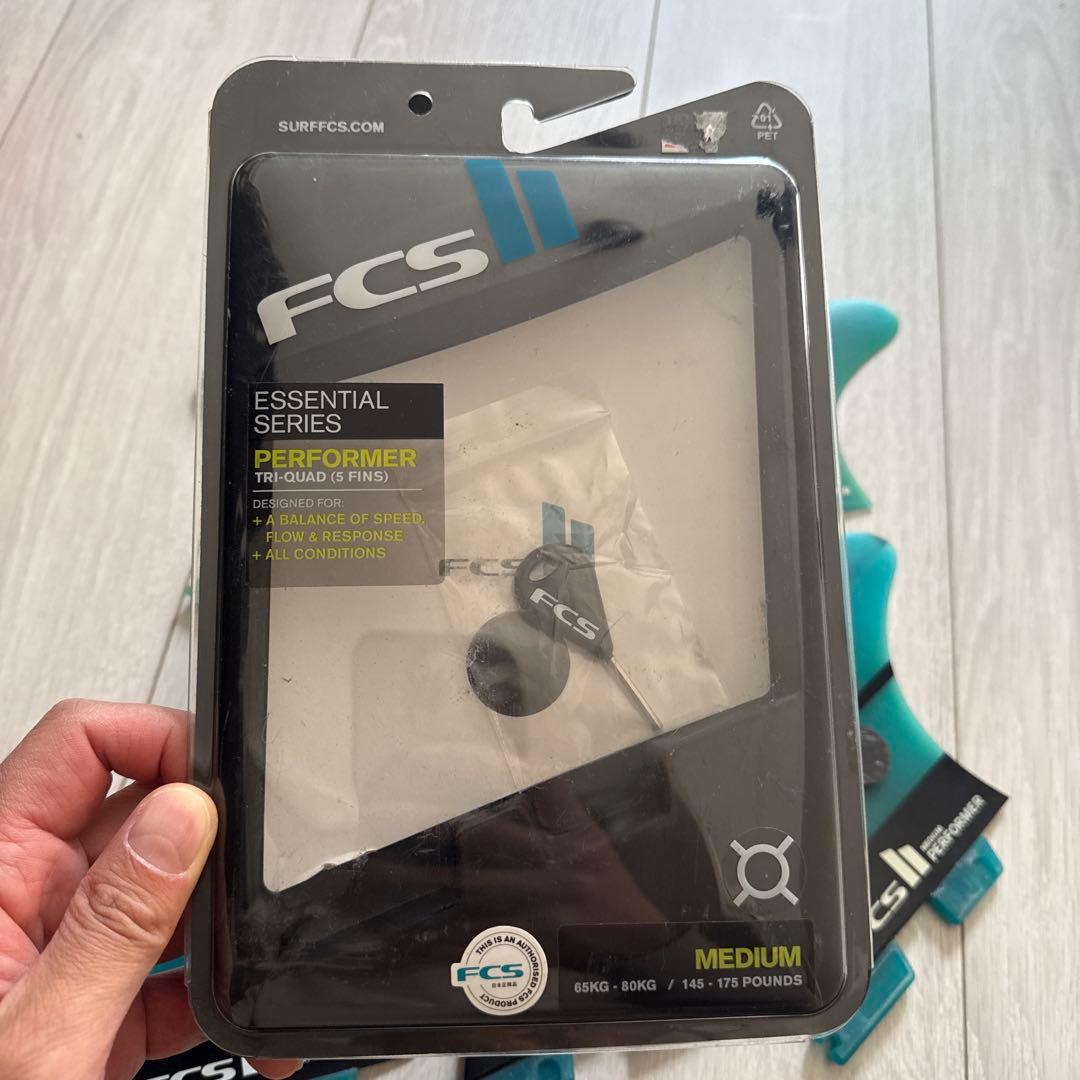 FCS II Performer トライフィン 5枚セット ティール