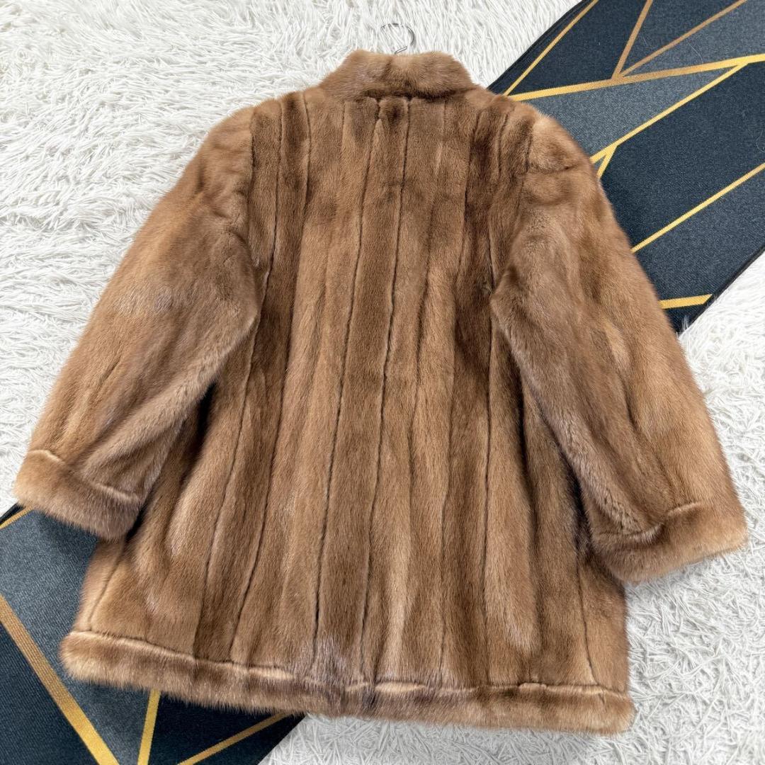クリスチャンディオール デミバフミンク ファーコート リアルファー L相当