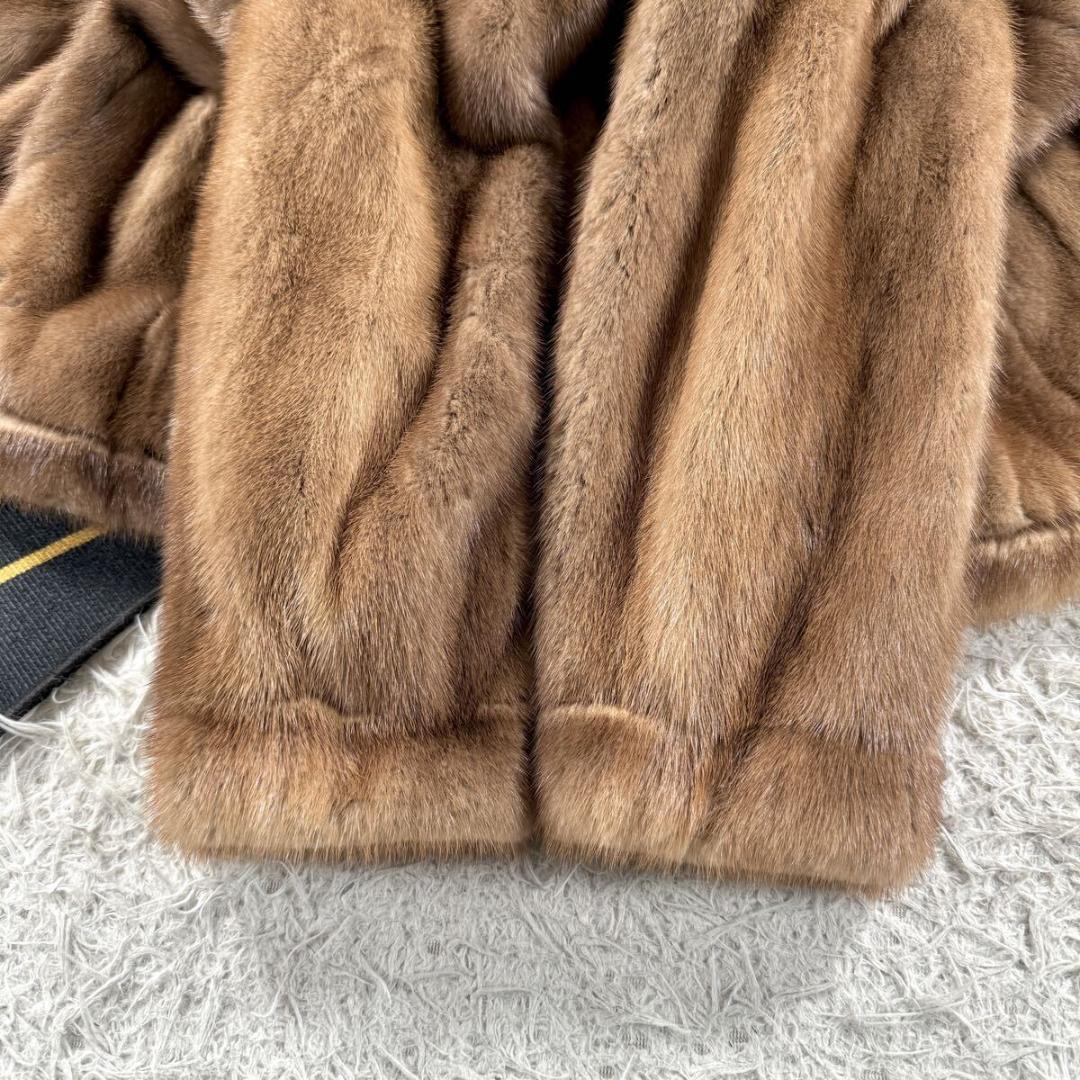 クリスチャンディオール デミバフミンク ファーコート リアルファー L相当