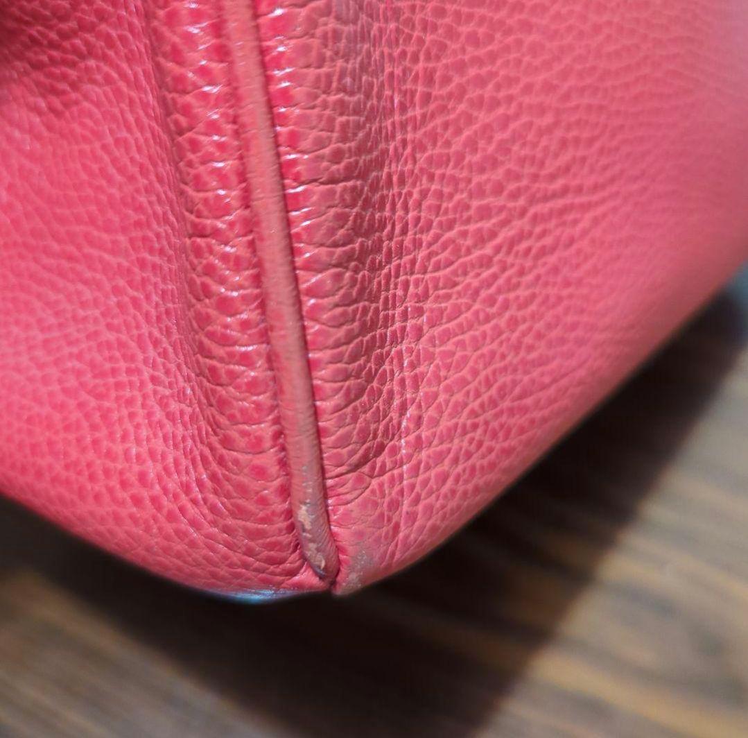 ヘンリーハイクラス HIGH CLASS レッド ハンドバッグ