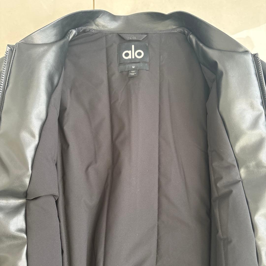 【3.2.ki 】alo 合皮ボンバージャケット M 定価5万超！