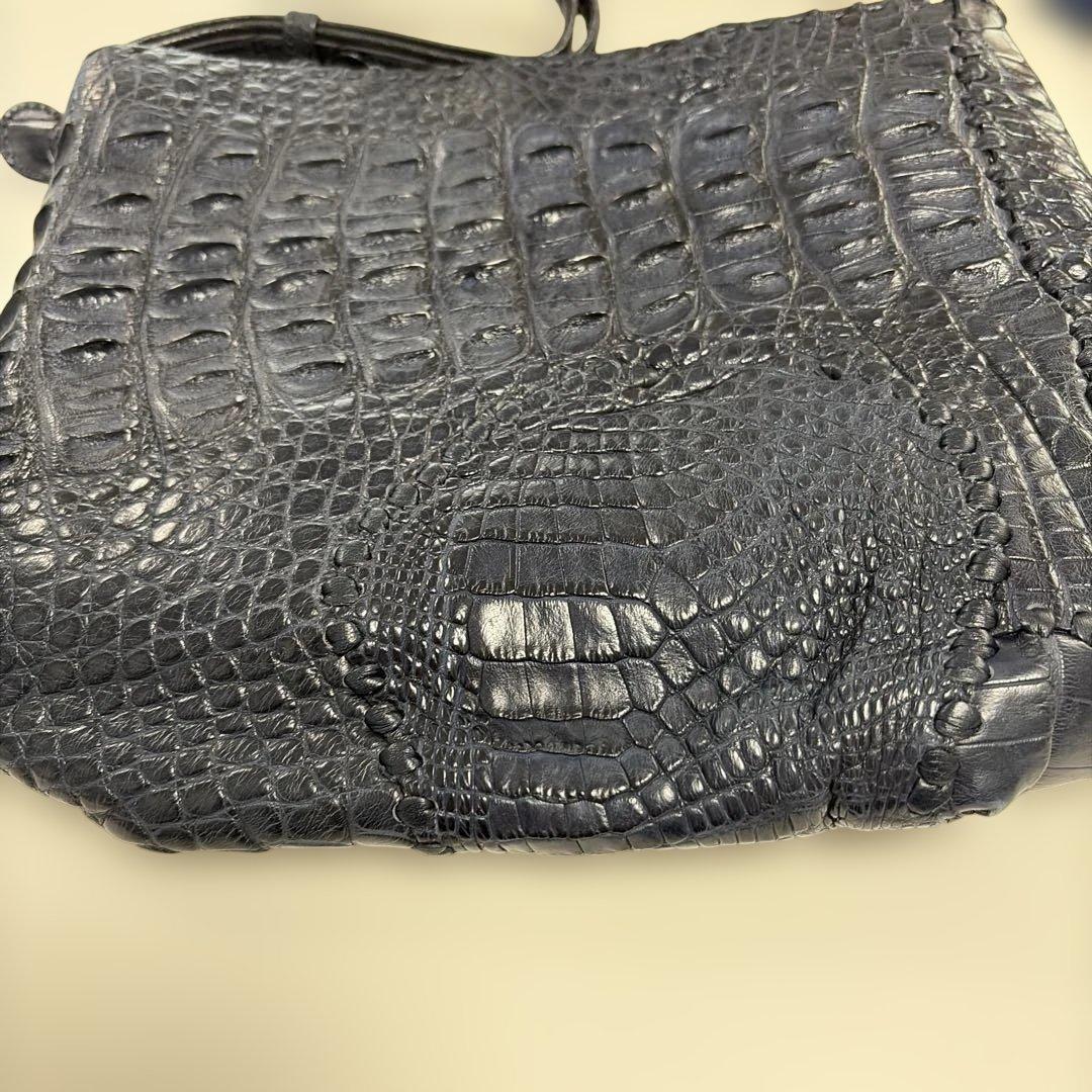 まさちゃん専用〜！IBIZA　濃紺　ワニ革　ショルダーバッグ　美品！