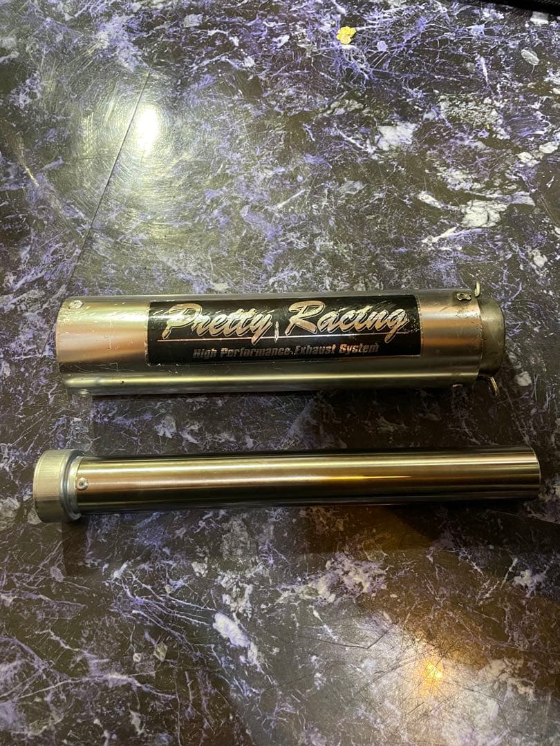 50〜50.8π用ステンレス製激鳴きバッフル ワル鳴きステッカー付き