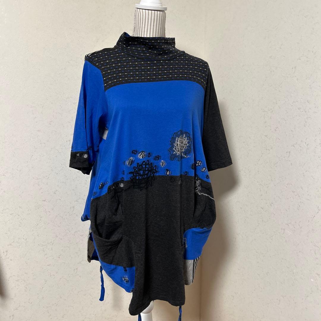 ５分袖チュニック　センソユニコ(慈雨)