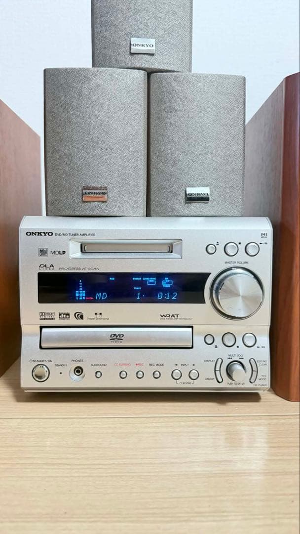 ONKYO CD・MD・カセットデッキ 5スピーカー